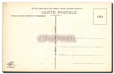 Strasbourg — Widok panoramiczny z szpitala — CH. Bergeret, Strasbourg — Rewers