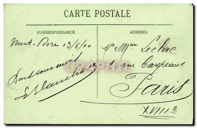 Le Mont-Dore — Panorama vu de la Route de Clermont — LL. — 73 — Verso