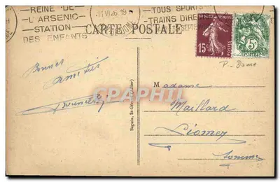 La Bourboule — Ogólny widok z drogi z Latour-d'Auvergne — L'Auvergne Illustrée, nr 1186 — Rewers