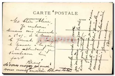 Clermont-Ferrand — Vista aérea da Rue des Gras com o Puy-de-Dôme em segundo plano — L'Auvergne, n°916 — Verso