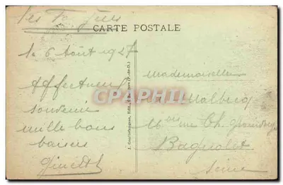 Arredores do MONT-DORÉ — O Lago Pavin — J. Goutrefangs, Ed. (B-46-D.) — Verso