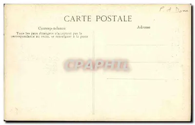 Billom — O Sino da Torre — A Auvergne pitoresca, n°423 — Verso