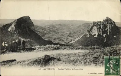 Auvergne - Roches Tuilière et Sanadoire — G. Delaunay, éditeur, n°108