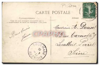 Vic-le-Comte — Vista Geral — A Auvergne Pittoresca, n°478 — Verso