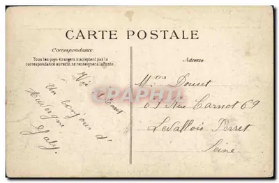 Vic-le-Comte — Vista Geral — A Auvergne Pittoresca, n°478 — Verso