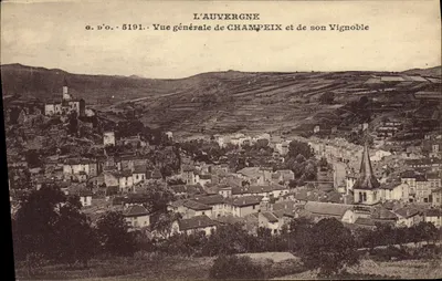 Champeix e seu Vignoble — L'Auvergne — J. Gouttefanges, editor, n° 5191