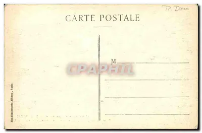 Piekliwa Auvergne — Herb w Hotelu rodziny d'Arnoux (XVII wiek) — E.A. — 933. Riom — Rewers