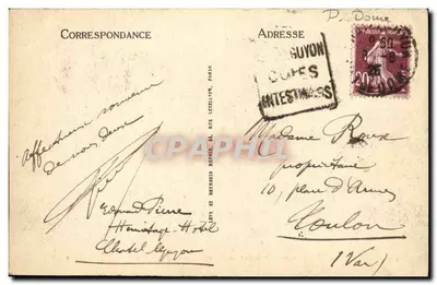 Châtel-Guyon — O Parque e o Casino — LL n°69 — Verso