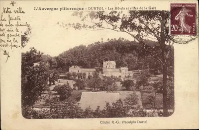 A Auvergne pitoresca - DURTOL - Os Hotéis e Villas da Estação — Cliché R.G. Pheulpin Durtol