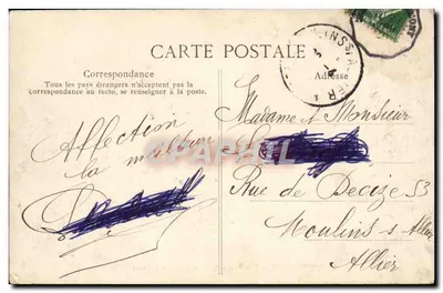 Royat-les-Bains — Plac Allard i Bulwar Bazin — L'Auvergne Pittoresque, nr 176 — Rewers