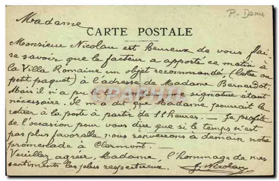 ROYAT-les-BAINS (Auvergne) — A Agência Imobiliária SERINDAT e o Boul'd Bazin Supérieur — editor não visível — Verso
