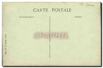 Royat — Boulevard Bazin e o Paraíso — L'Auvergne Pittoresque, n°709 — Verso