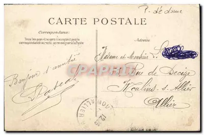 Clermont-Ferrand — Fontaine de la place Delille — Éditeur ELP — Verso