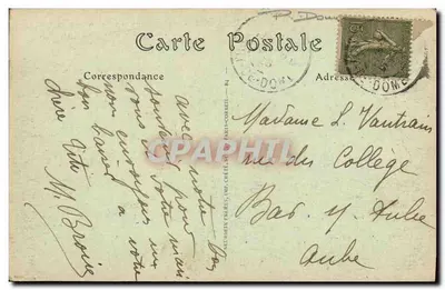 Tournœl, les Ruines du Château — Environs de Clermont-Ferrand — Neuberg Frères, n°20 — Verso