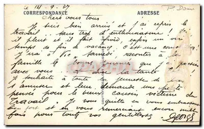 Clermont-Ferrand — Widok wejścia do Górze Ceyrat — Ruiny Monte Rogno — n° 397 — Rewers
