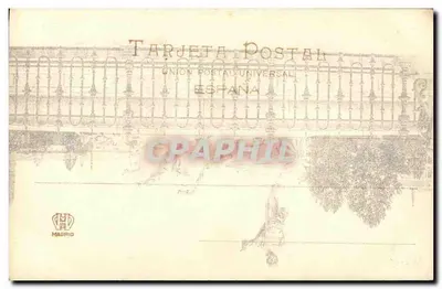 Madrid — Fonte de Netuno — Hauser y Menet, n° 1124 — Verso