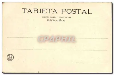 Entrada ao Parque pelo Paseo de las Estátuas — Madrid — Fototipia Lacoste — Verso