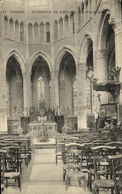 Furnes — Interior da Igreja de Santa Walburga — Editor R. Bollen