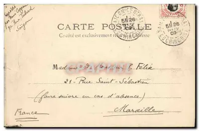 Village de THINH-BIEN — Canal de Hatien-Chaudoc — éditeur Plantié, Saïgon, n° 272 — Rewers