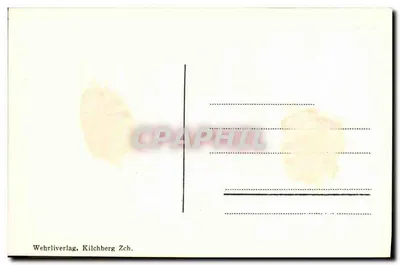 Julier-Hospiz — widok z pasmo z budynkami i pojazdem — Wehrli Verlag, Kilchberg Z.ch. — Rewers