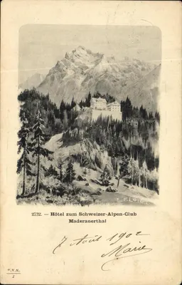 Hotel zum Schweizer-Alpen-Club — Maderanerthal — E.F. Lorenz, n°2732