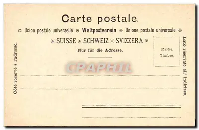 Cataratas del Giessbach — vista panorámica — Atelier H. Guggenhein & Co., Zürich, No. 3983 — Reverso