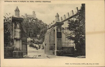 Entrada para o Parque da Pena - Cintra-Portugal — Prop. da Tabacaria Costa, 295, Rua do Ouro