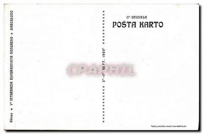 Vilassar de Mar — Rzeźba koni i postać skrzydłata — C. Cabanes — Rewers