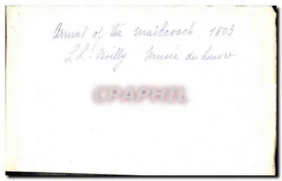 Chegada da diligência — 1803 — L.L. Voilly, Museu do Louvre — Verso