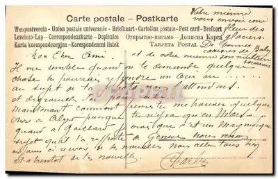 Krowy w krajobrazie — zamek na tle — F. W. Hayes, Pinkx, fotogravura — Rewers