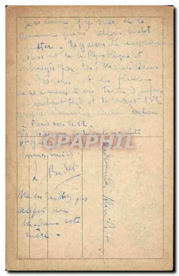 Constanța-Moschea — widok z lotu nad moskeją z minaretem — wydawca nieznany — Rewers