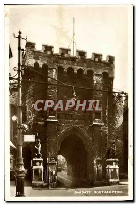 Bargate, Southampton — porta medieval com estátuas — editor desconhecido, n° 11