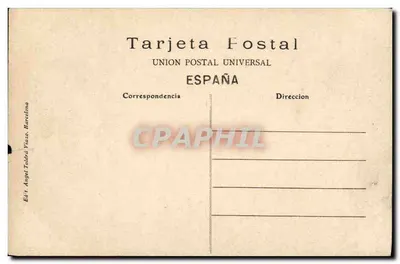 Cathédrale de Barcelone — Porte de San Severo — éditeur A.T.V. n° 258 — Reverso