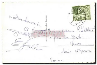 Villars/Bex — A estação — Edição Fot. Perrochet, Lausana — Verso