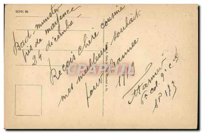 Ruínas da Alte Baumburg em Bad Münster a. Stein — editor A. Geis, n° 18 16433 — Verso