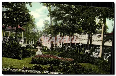 Ponce de Leon Amusement Park — Atlanta, GA — editor não identificado, n.º de série 2938