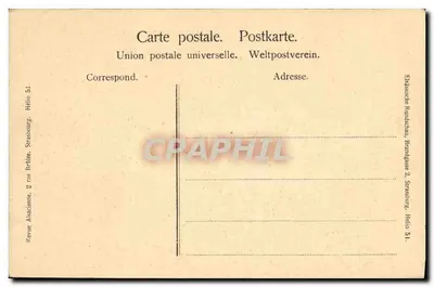 Wettolsheim — widok wsi z kalwarią i drogą — Revue Alsacienne, Strasbourg — Rewers