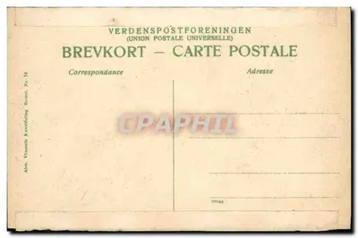 Tivoli em Copenhague — concertos noturnos — editor Alex. Vinesens Kunstforlag, n° 14 — Verso