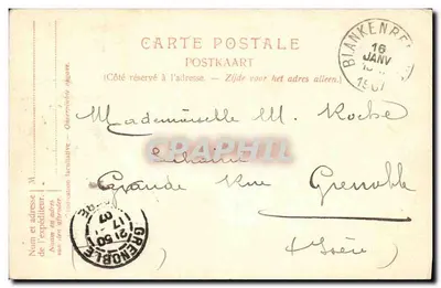 Vila nas Dunas — R. Saffers-Moderne Hotel Café Belga — Coq-sur-Mer — Verso