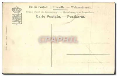 Vianden — zamek na skałach — wydawca nieznany, seria nie widoczna — Rewers
