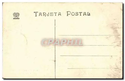 Bilhete postal antigo Salamanca A Clerecia — Verso