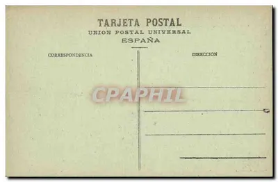 Fuenterrabia — Widok z tarasu zamku Karola V — Unia Pocztowa Uniwersalna — Rewers