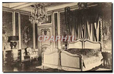 Castelo de Hex — Sala de dormir ricamente decorada — Foto Janssens, Liège