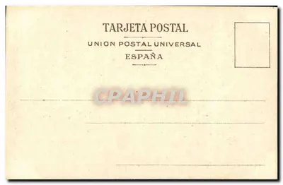 Córdoba — La Mezquita, Porta del Perdón — Union Postal Universal España — Verso