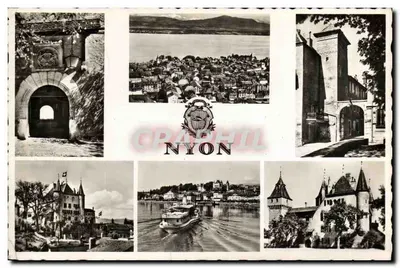 Nyon — vista panorâmica e monumentos — Edição Photo. Lausanne, n°3354