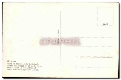Bronzowa brama katedry — Mediolan — n° 5723 — Rewers