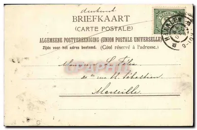 Stara pocztówka Haarlem Kruisweg — Rewers