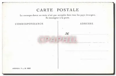 Fontanna w Rabacie — Marok — Agenda P.L.M. 1922 — Rewers