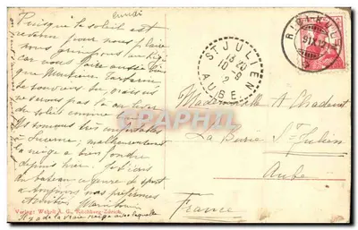 Vitznau — widok jeziora i góry — Verlag Weber A. G., Zurych, nr 11691 — Rewers