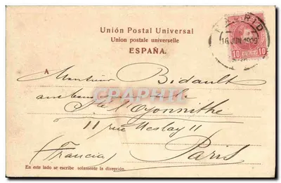 Madrid — Puente de Toledo — Coleção Romo y Fülssel, No. 917 — Verso